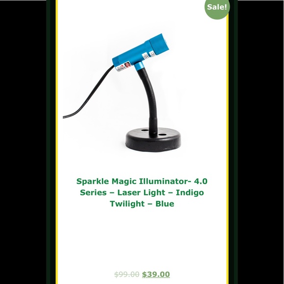 BLUE SPARKLE ๐ MAGIC LED LIGHT ONLINE $40 - Picture 3 of 3